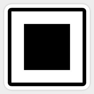 White Square Sticker